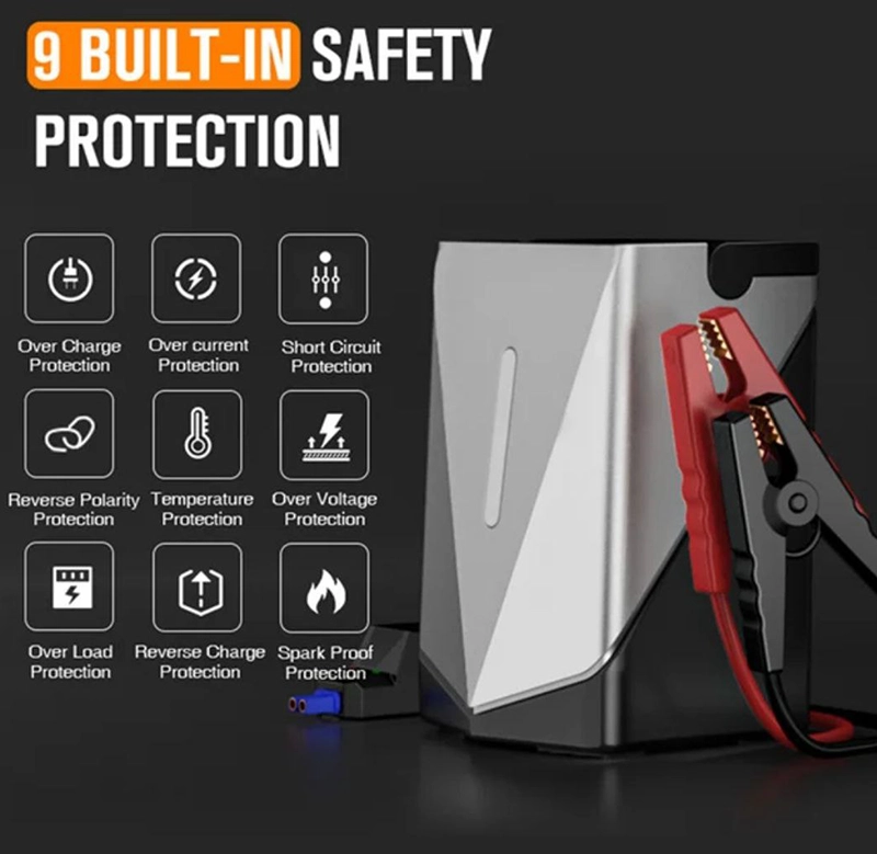 جامپ استارتر و پمپ باد 5 کاره مدل GF01