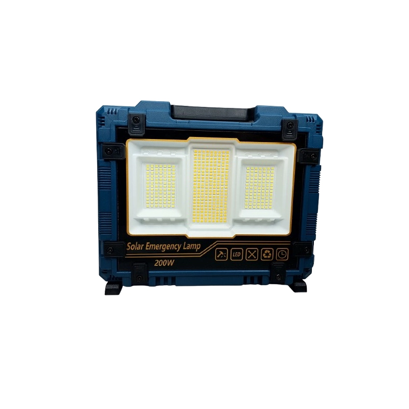 چراغ پروژکتور شارژی خورشیدی 200 وات مدل W8121-1