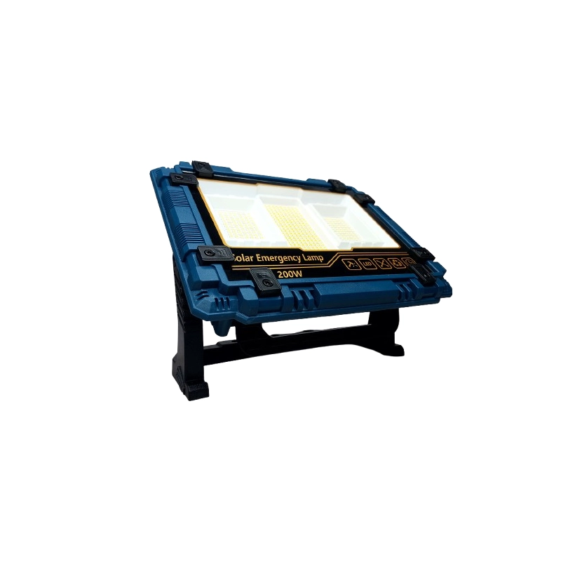 چراغ پروژکتور شارژی خورشیدی 200 وات مدل W8121-1