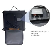 شارژر پنل خورشیدی تاشو 12 ولتی