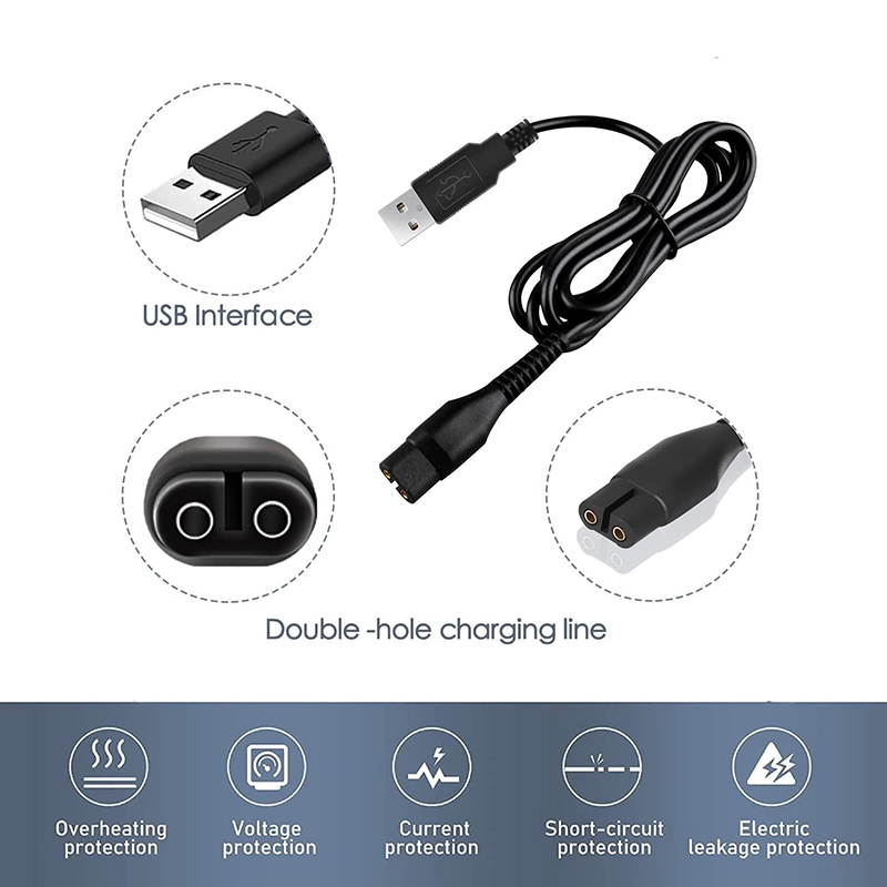 کابل شارژر ریش تراش USB – چاک دار