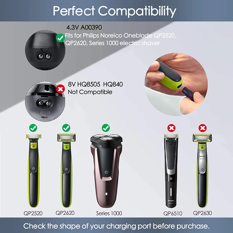 کابل شارژر ریش تراش USB – چاک دار