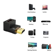 تبدیل نری به مادگی HDMI چپقی 90 درجه