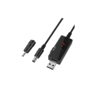 کابل USB افزاینده ولتاژ 5 به 9 و 12 ولت با نمایشگر