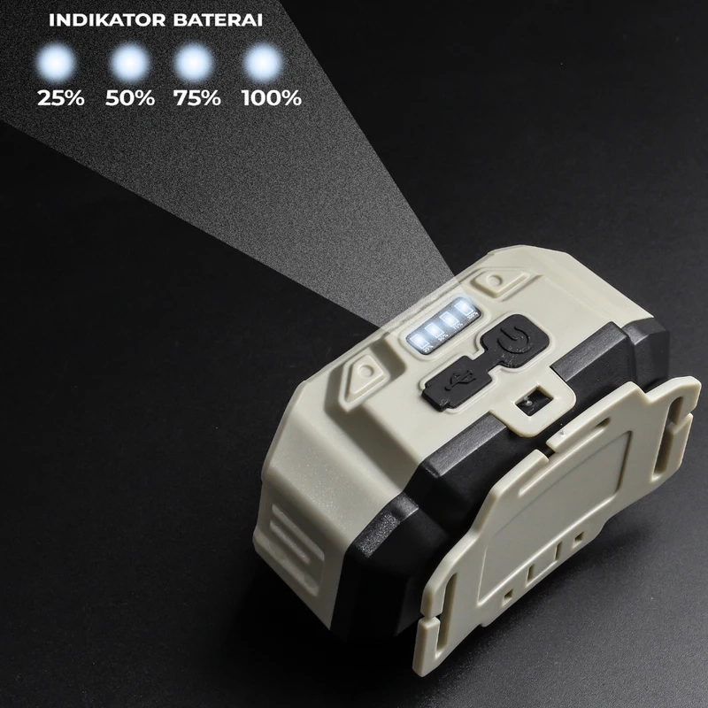 چراغ پیشانی COB+4 led مدل HX-815