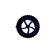 چرخ دو اینچی با لاستیک ضخیم مخصوص رباتیک