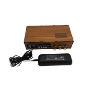 آمپلی باکس دار دو خروجی باند و یک خروجی ساب 100 وات با آداپتور