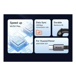 کابل شارژ USB به تایپ سی مک دودو 1.2 متر مدل Mcdodo CA-3590