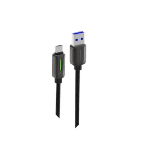 کابل شارژ تایپ سی 1.2 متری پاورولوژی مدل Powerology PCABXGH122BK