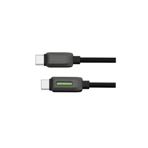 کابل شارژ دوسر تایپ سی 60 واتی 1.2 متری پاورولوژی مدل Powerology PCABXGH123BK