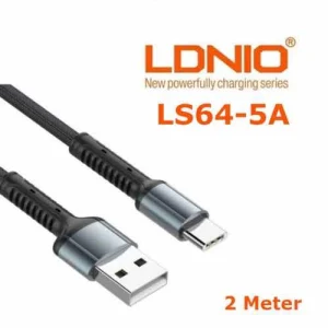 کابل شارژ الدینیو تایپ سی 2 متری 2.4 آمپری مدل Ldnio LS64