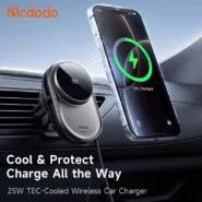 هولدر دریچه کولری وایرلس شارژ مگ سیف 25 واتی مک دودو مدل Mcdodo MagQ Ultra Qi2.2 8400