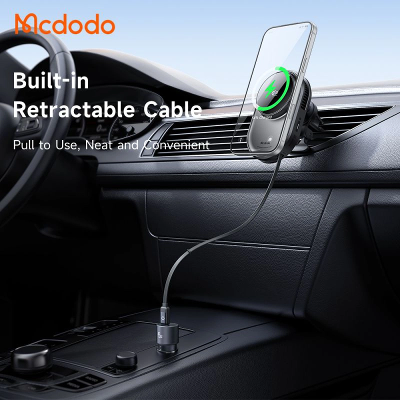 هولدر دریچه کولری وایرلس شارژ مگ سیف 25 واتی مک دودو مدل Mcdodo MagQ Ultra Qi2.2 8400